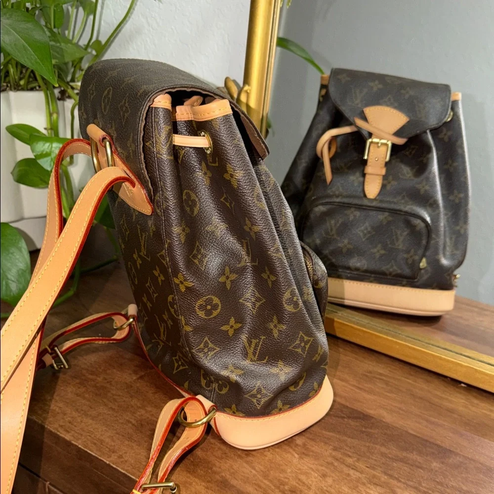 Louis Vuitton Montesouris mm Brown vintage Monogram Backpack